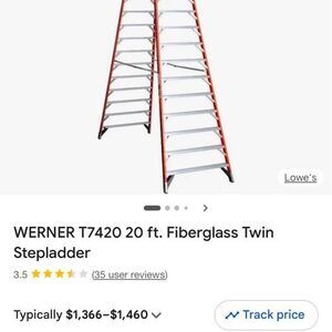 Werner 22ft step ladder